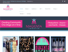 Tablet Screenshot of magentatheater.com